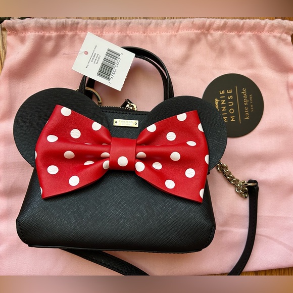 Set of 2 bags, Kate Spade Minnie Mouse Neema Backpack + Crossbody/Shoulder Bag - Picture 10 of 17